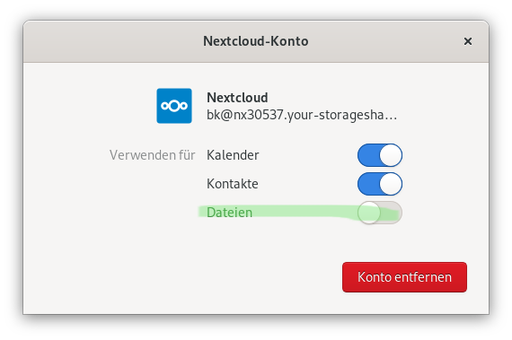 nextcloud-online-konten
